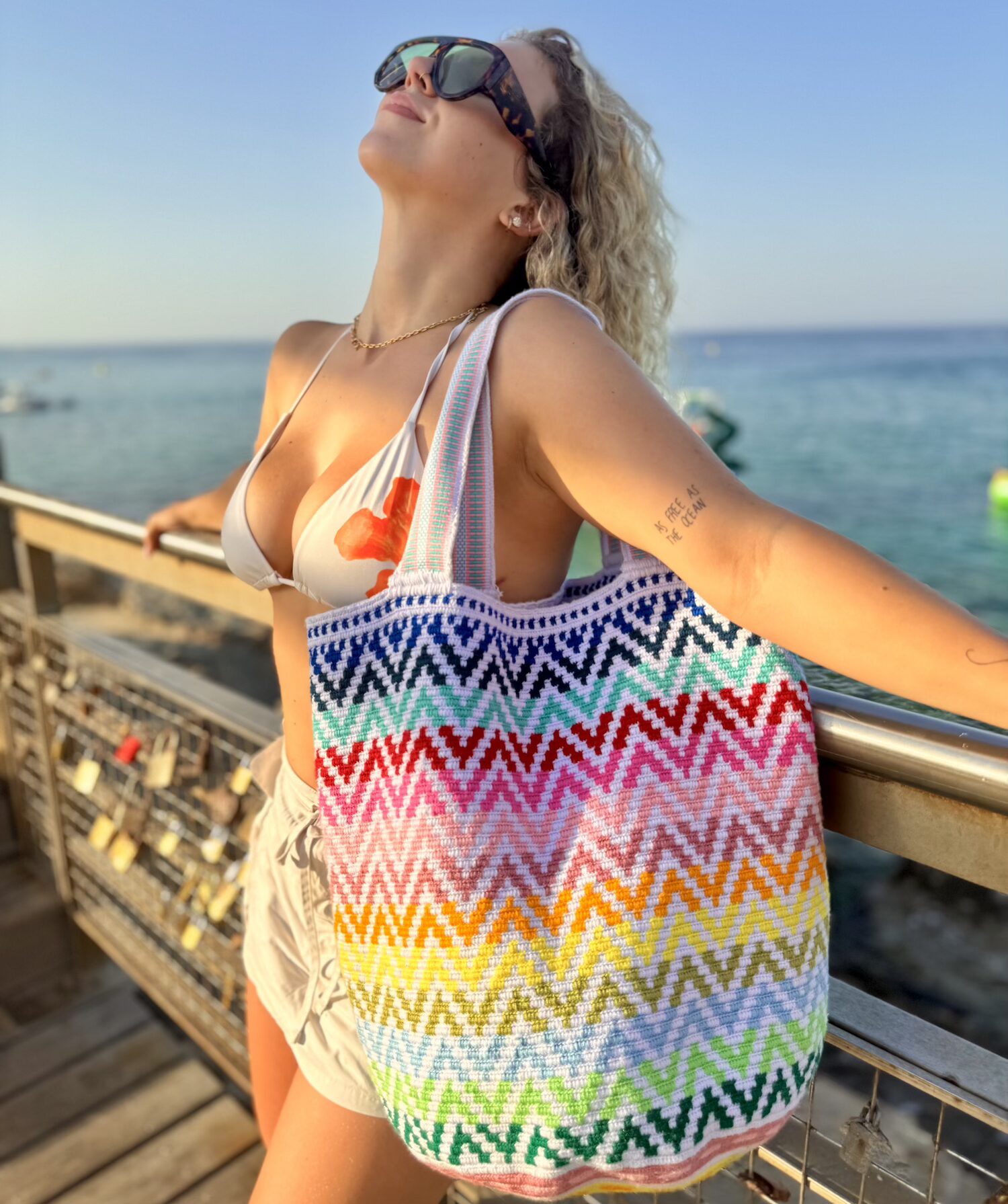 Kolorowa plażowa torba w rozmiarze Maxi Colorida